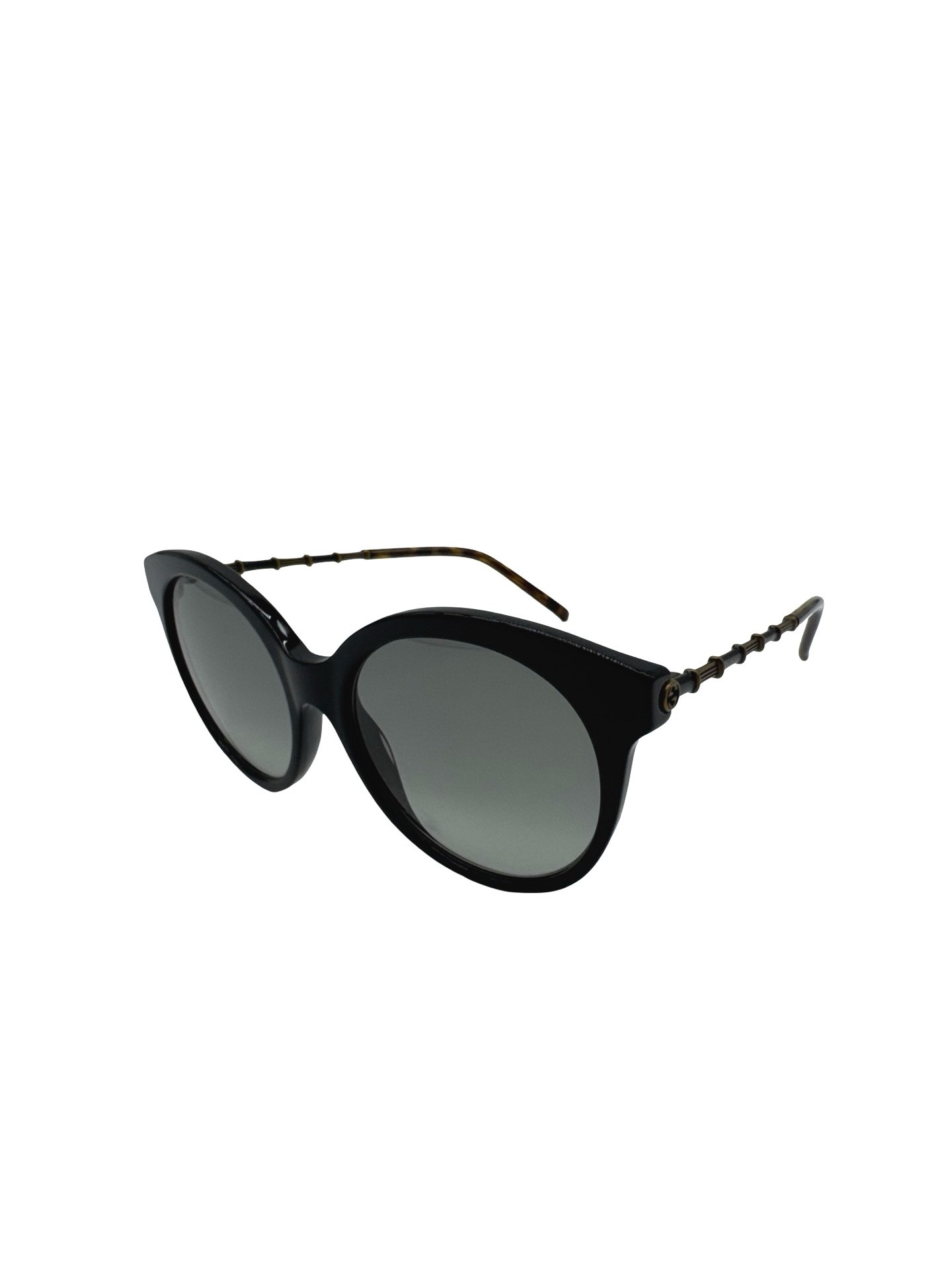 GUCCI - ROUND CAT EYE BAMBU SUNGLASSES - Image 9