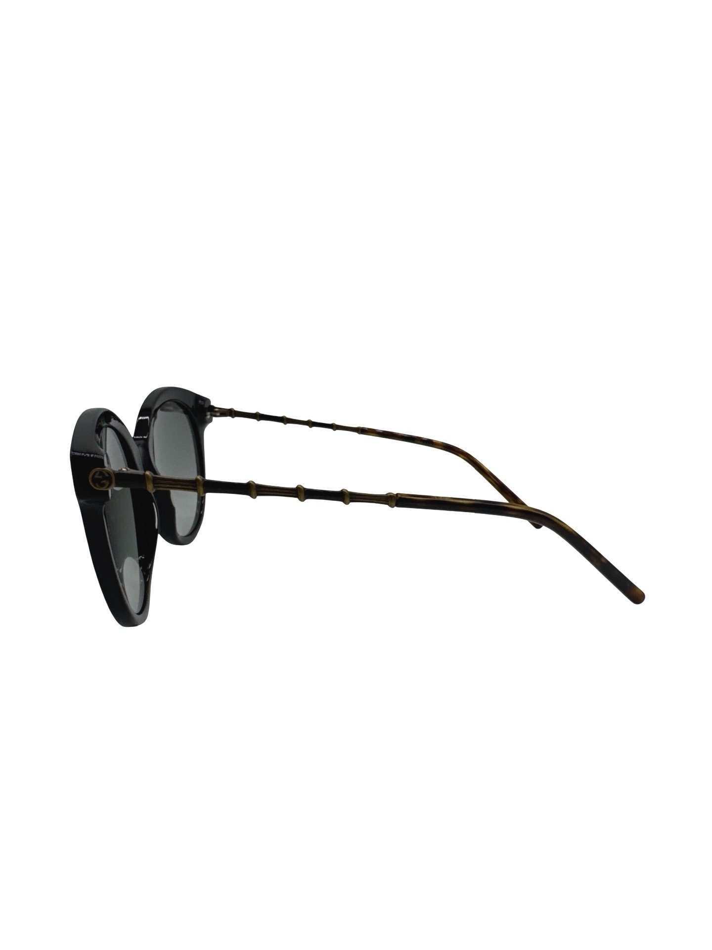 GUCCI - ROUND CAT EYE BAMBU SUNGLASSES - Image 10
