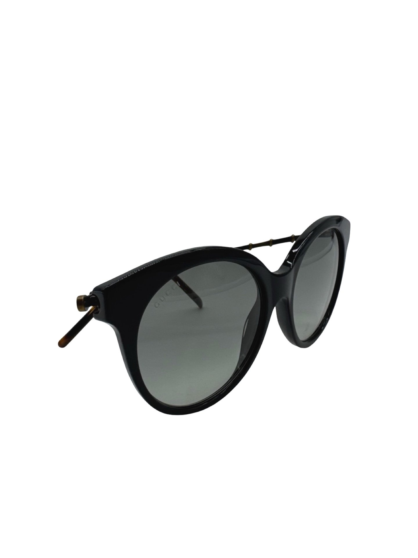 GUCCI - ROUND CAT EYE BAMBU SUNGLASSES - Image 11