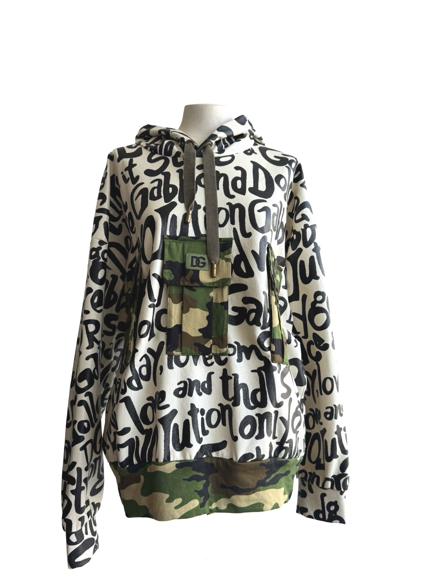 DOLCE & GABBANA -HOODIE DG MANIA CAMOUFLAGE - Image 7