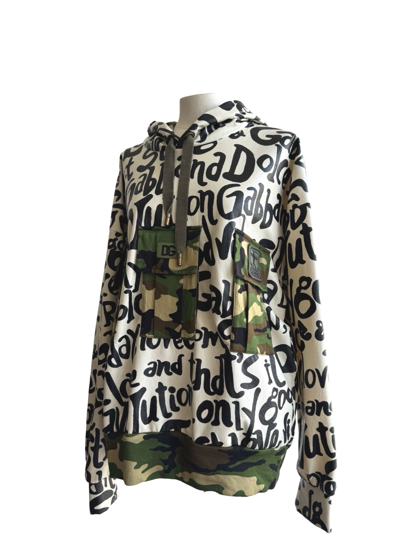 DOLCE & GABBANA -HOODIE DG MANIA CAMOUFLAGE - Image 5