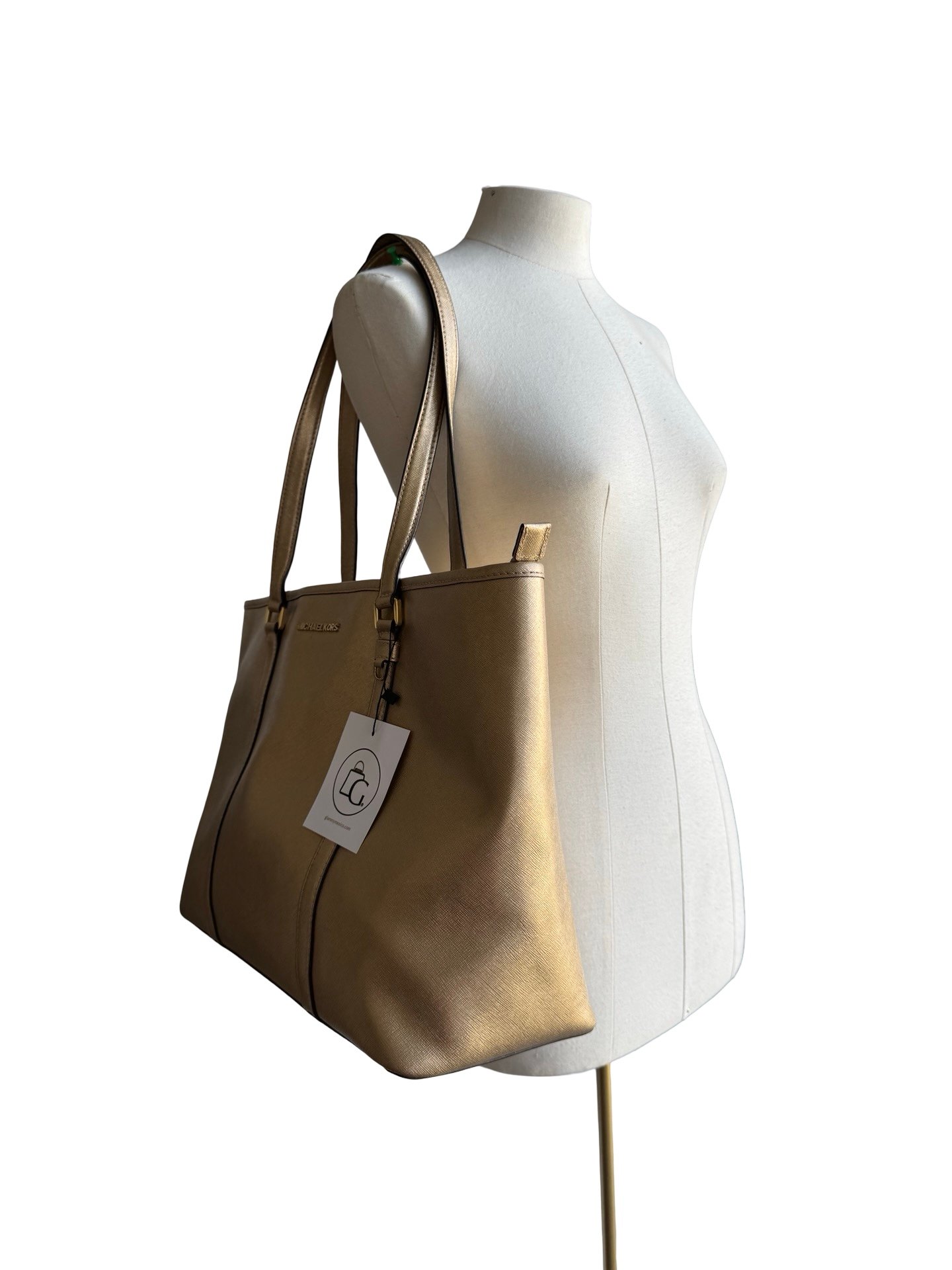 MICHAEL KORS - JET SET TOTE GOLD - Image 10