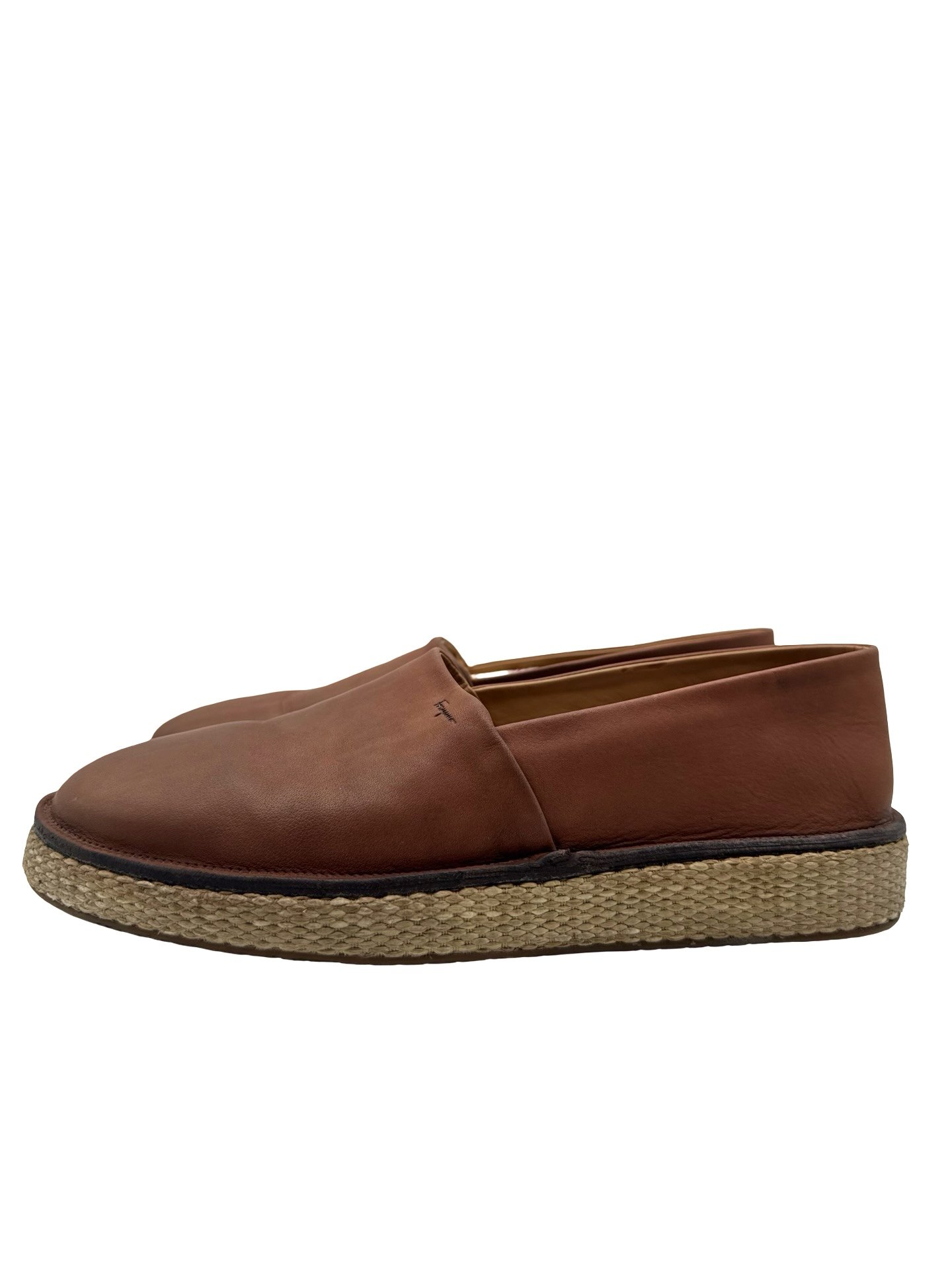 FERRAGAMO - GUS LEATHER ESPADRILLES - Image 4