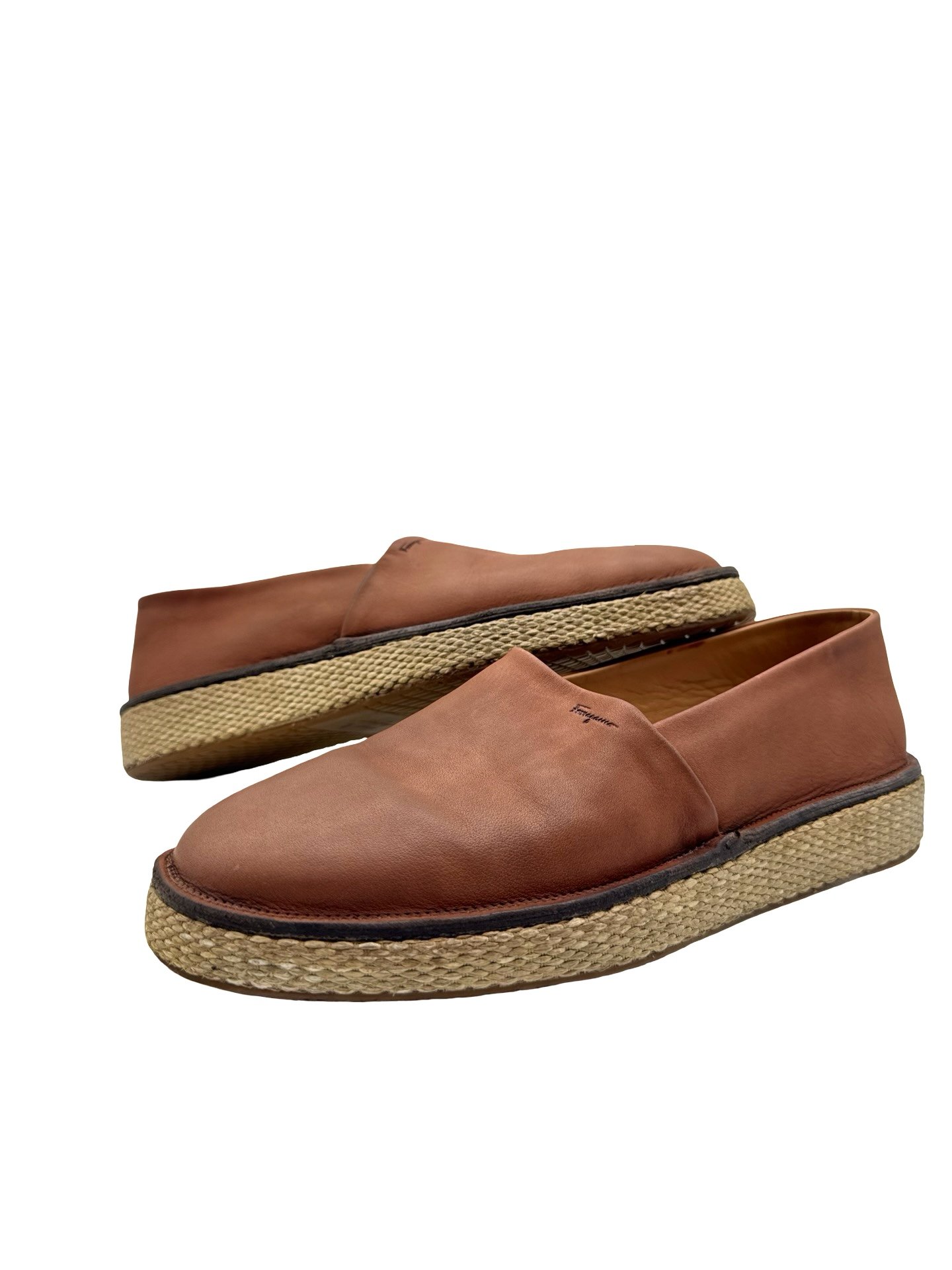 FERRAGAMO - GUS LEATHER ESPADRILLES - Image 11