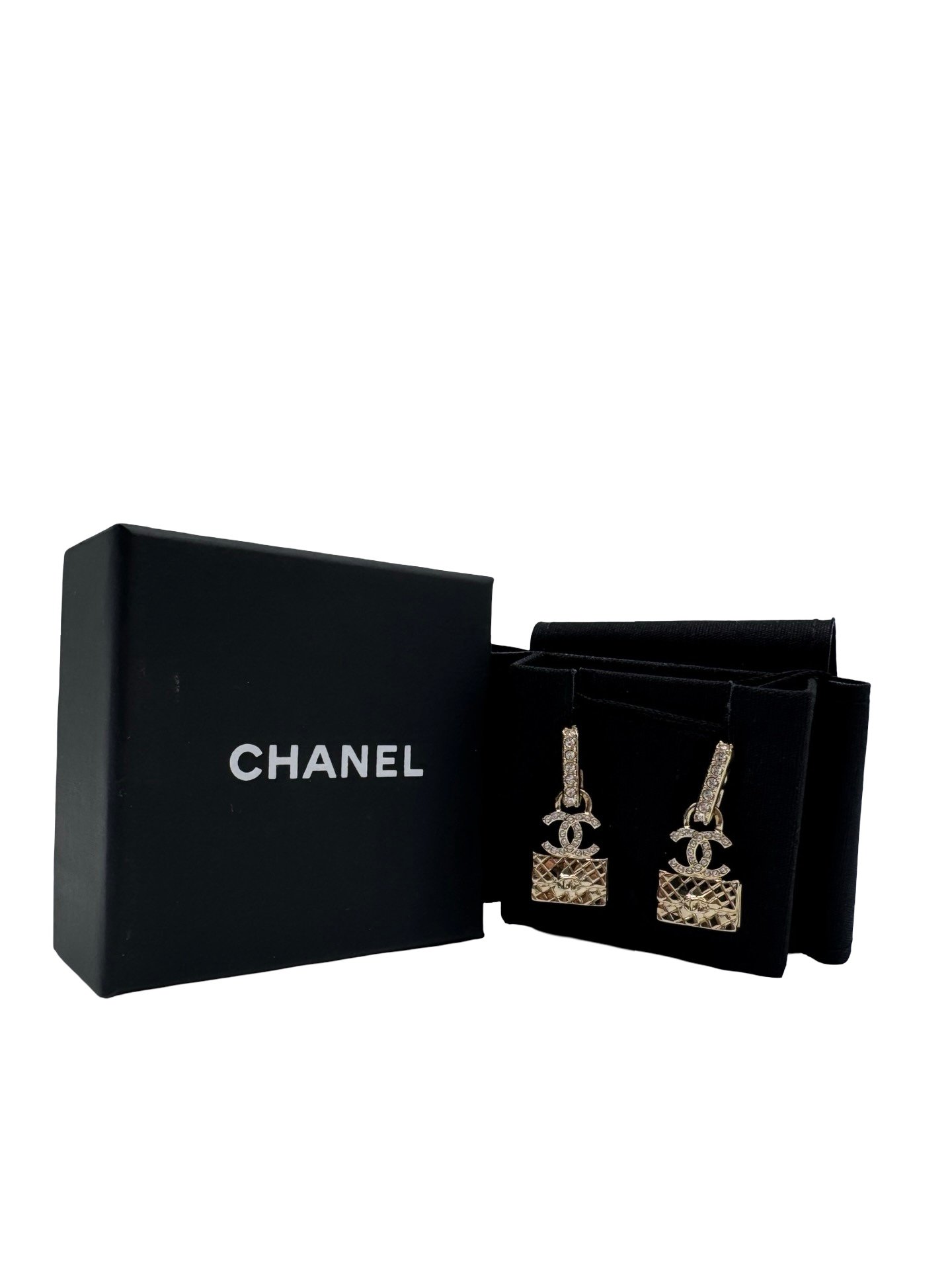 CHANEL - CLASSIC FLAP BAG EARRINGS - Image 3