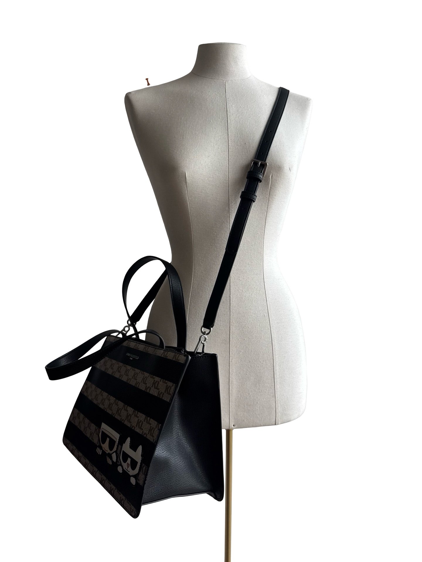 KARL LAGERFELD - SIMONE STRIPES BAG - Image 9