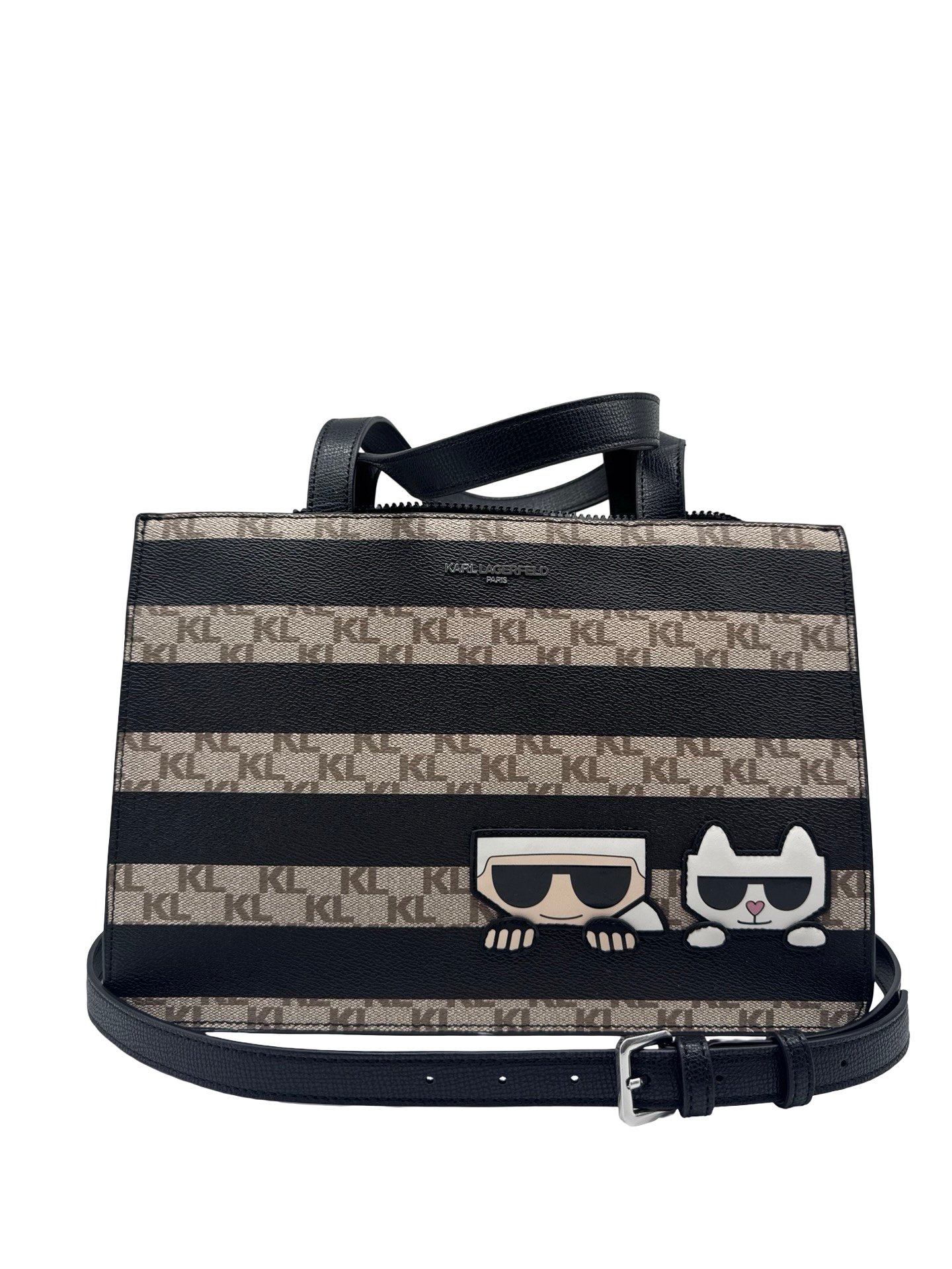 KARL LAGERFELD - SIMONE STRIPES BAG - Image 4
