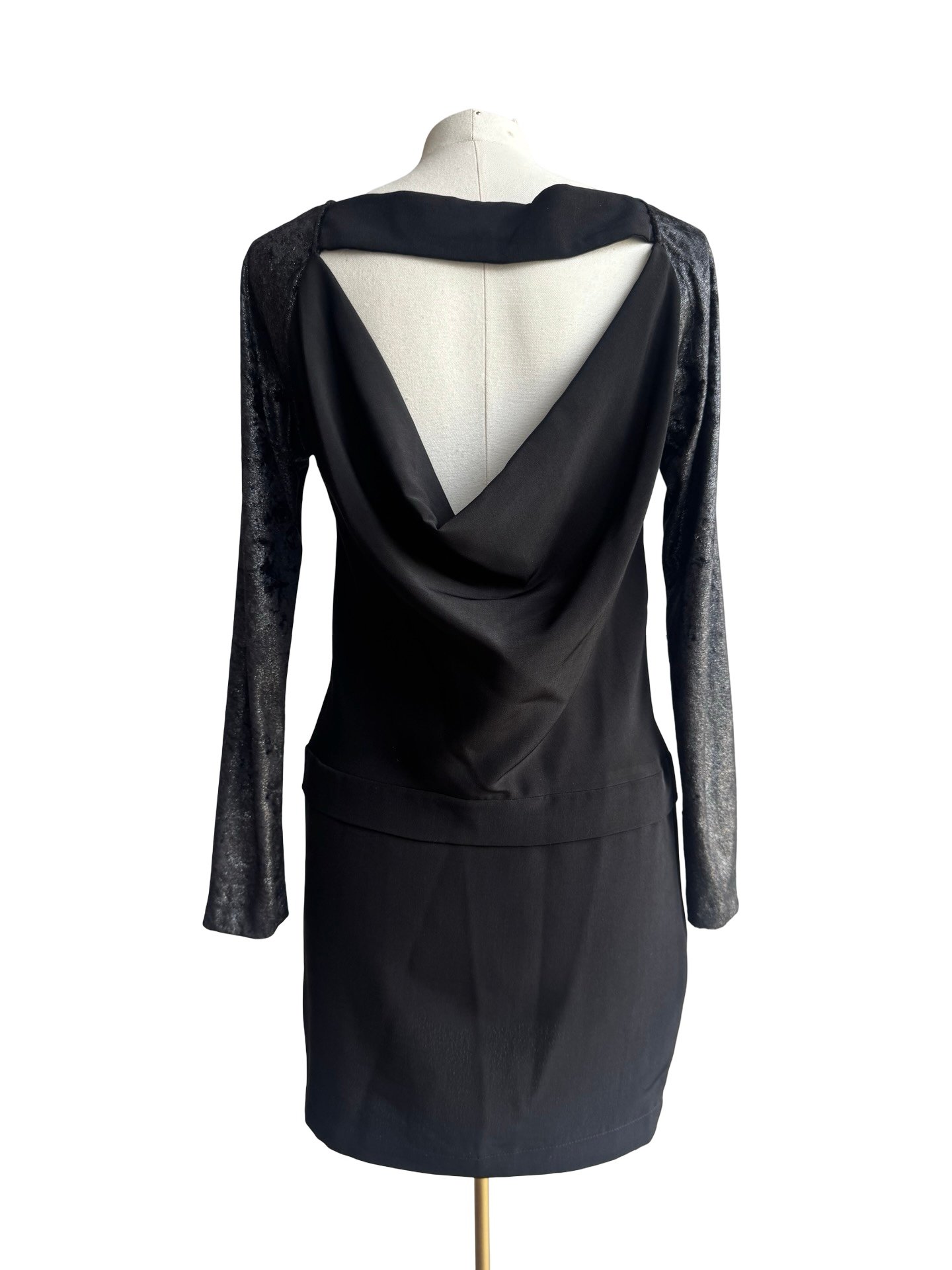 BGBG - VELET BLACK DRESS - Image 7