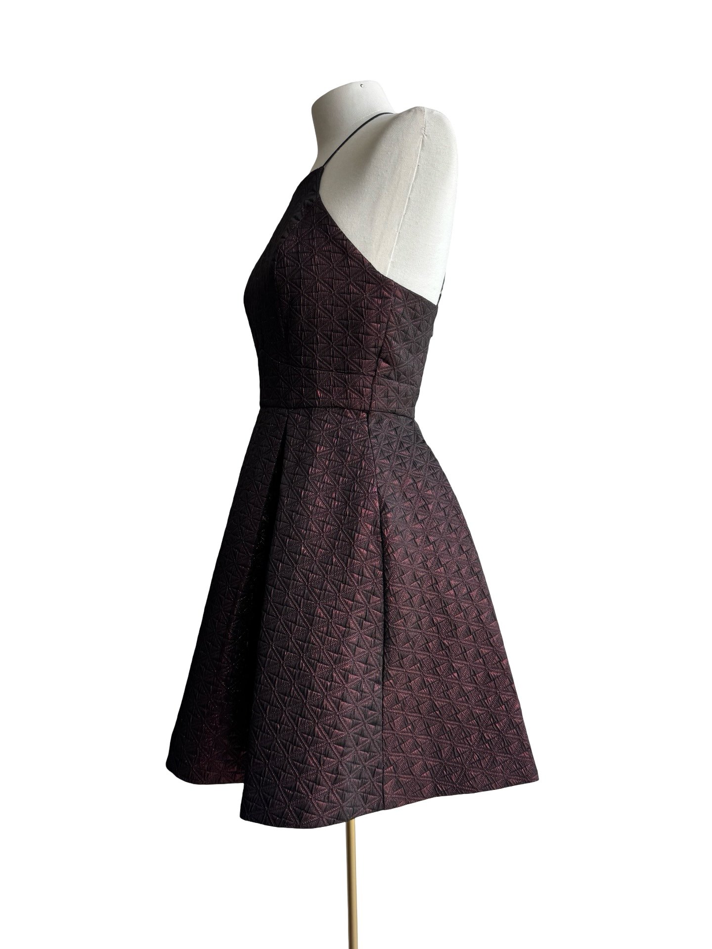 BCBG - WINE AND BLACK DRESS - Image 4