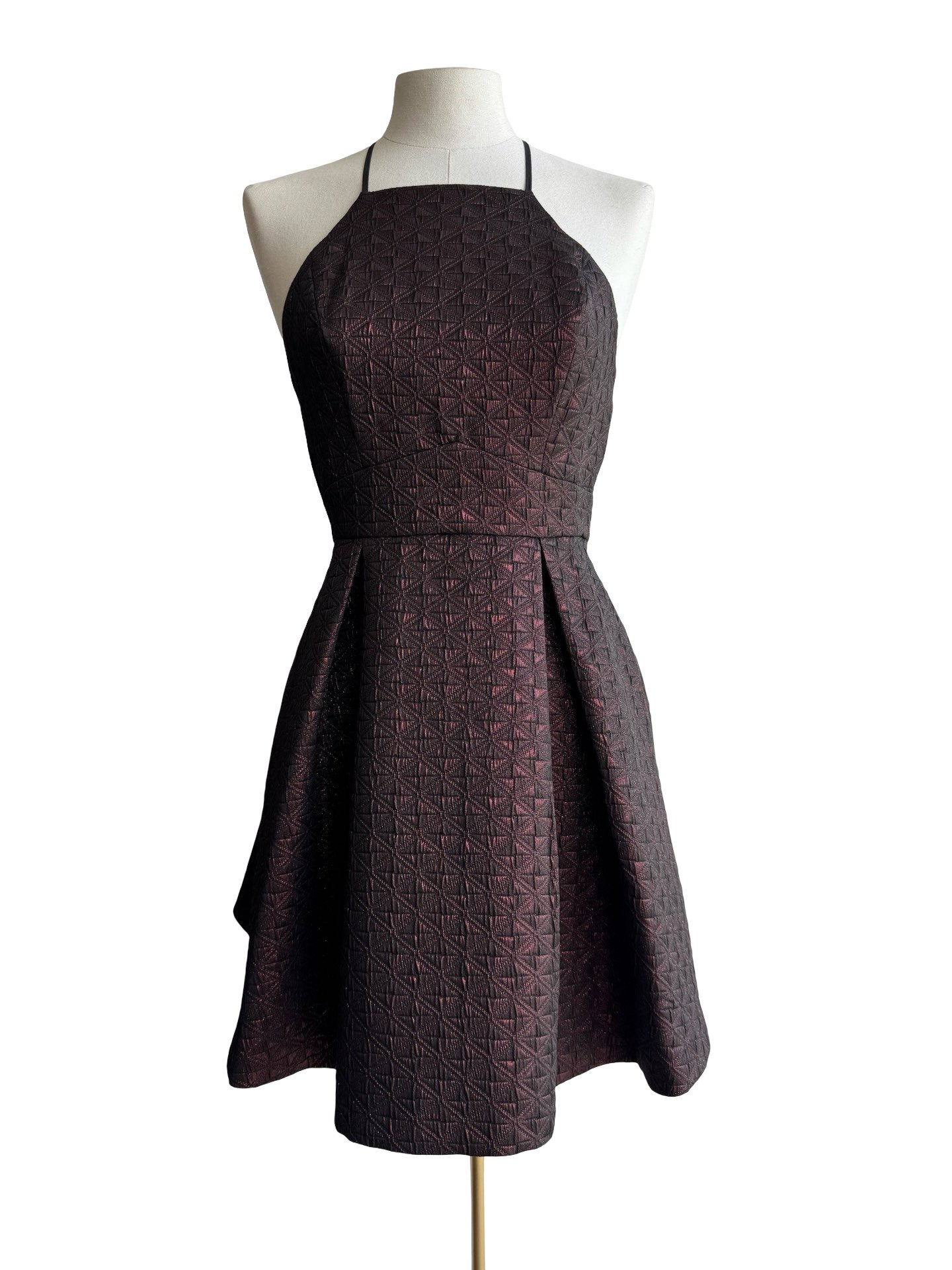 BCBG - WINE AND BLACK DRESS - Image 5